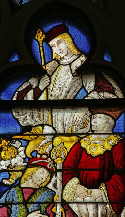 Fenster, das Propheten auf dem Jessebaum darstellt, 1500-10 von French School